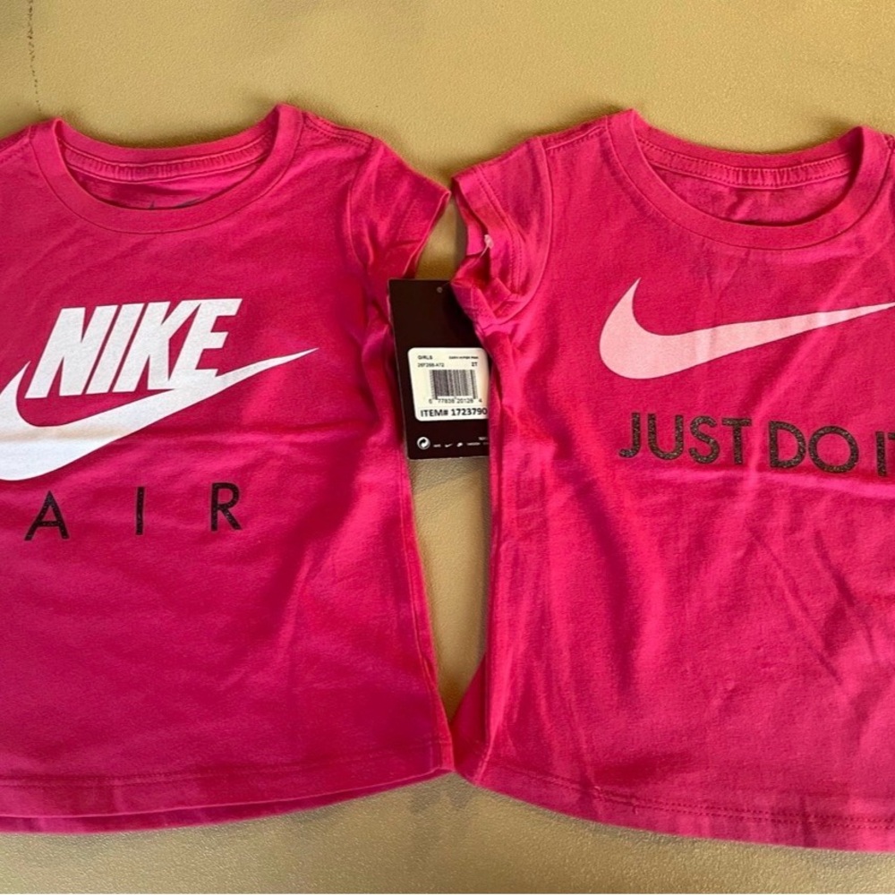 NWT Nike Toddler Girls 2T Pink T-Shirts - Set of 2